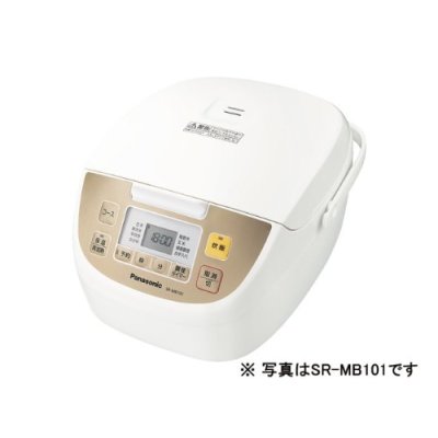 画像1: Panasonic　電子ジャー炊飯器　10合　ホワイト　SR-MB181-W