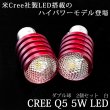 画像2: CREE社製LED使用/Q5/5W　ダブル球2個セット☆驚きの明るさ！アルミメッシュ  (2)