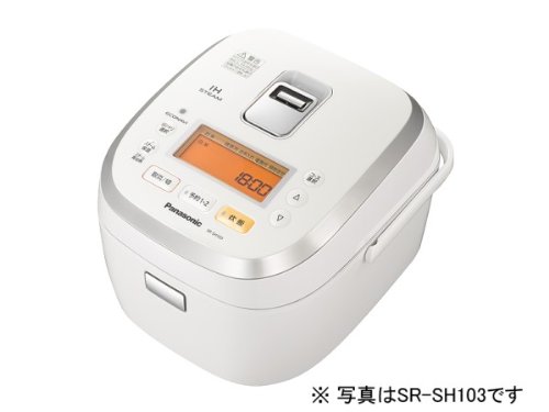 画像1: Panasonic 大火力おどり炊き×エコナビ スチームIHジャー炊飯器 1升 ホワイト SR-SH183-W (1)